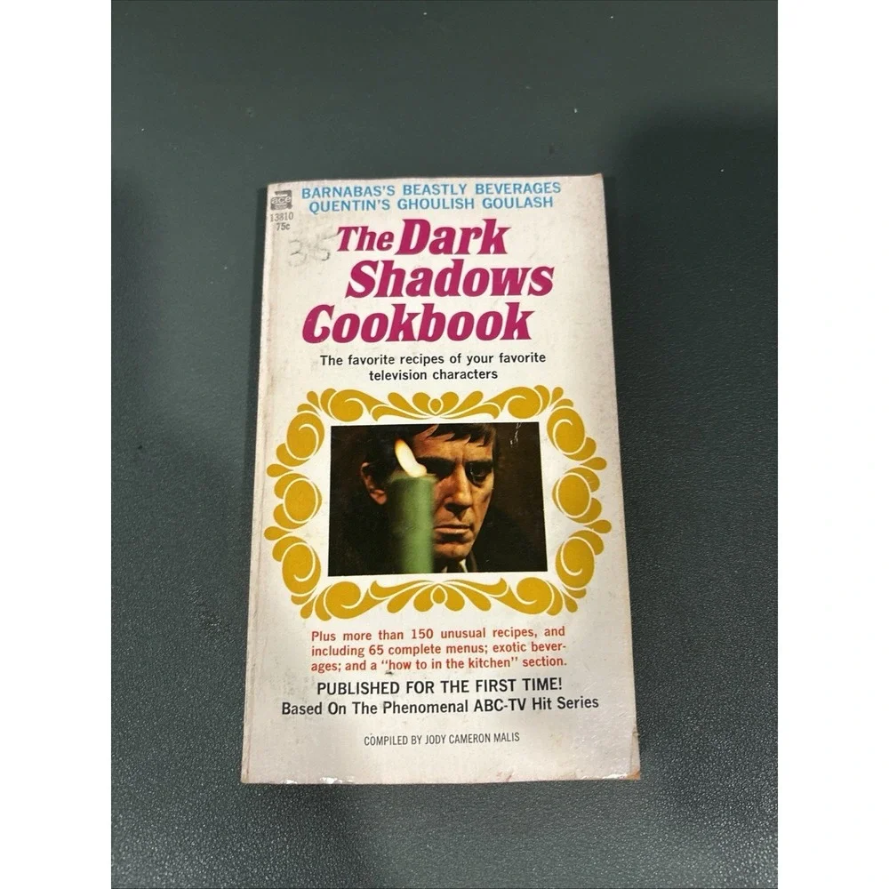 Vintage 70s The Dark Shadows Cookbook Jody Cameron Malis TV Horror First Edition